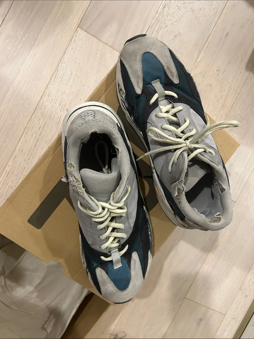 Authentic adidas Yeezy Boost 700 V1 “Teal Blue”